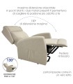 Poltrona Ischia Plus Reclinabile Anziani Beige