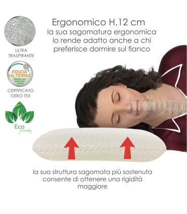 Guanciale Super Soft Ergonomico H 12