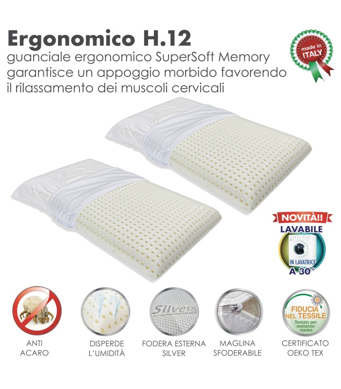 Guanciale Ergonomico H 12 XFEED