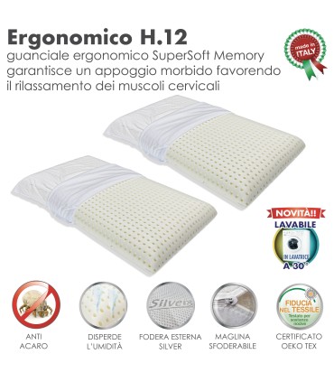 Guanciale Super Soft Ergonomico H 12