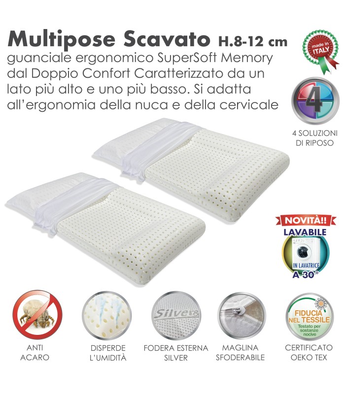 Guanciale Multipose Scavato  XFEED