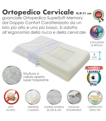 Guanciale Super Soft Ortopedico Cervicale
