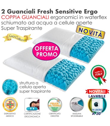 Coppia Cuscini Fresh Sensitive Ergo