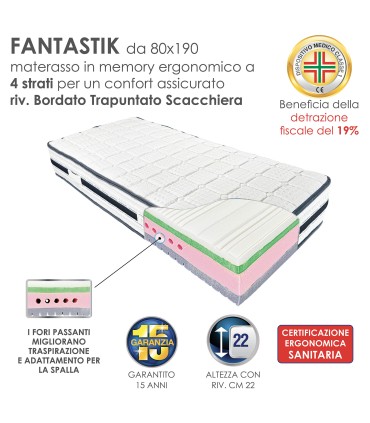 Materasso Fantastik Memory Singolo