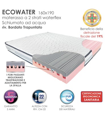 Materasso Ecowater Matrimoniale
