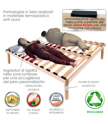 Rete Holly Plus Eco Doghe Matrimoniale