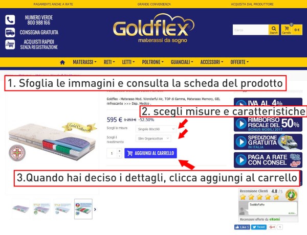 goldflex scelta prodotto 2