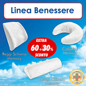 Guanciali Linea Benessere extra60+30